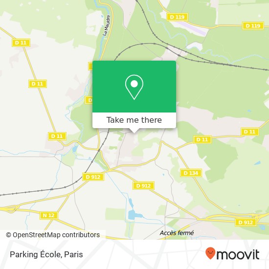 Mapa Parking École