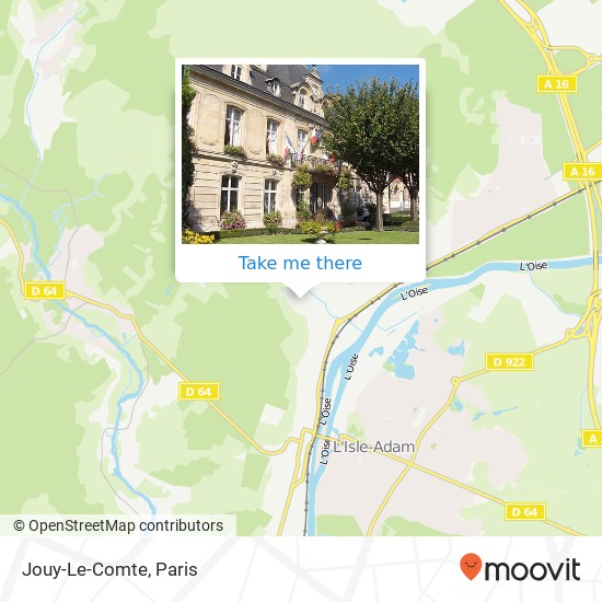 Mapa Jouy-Le-Comte