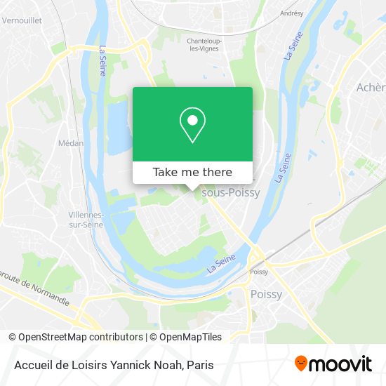 Accueil de Loisirs Yannick Noah map