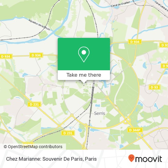 Chez Marianne: Souvenir De Paris map
