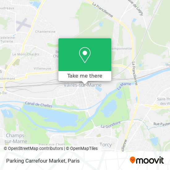Parking Carrefour Market map