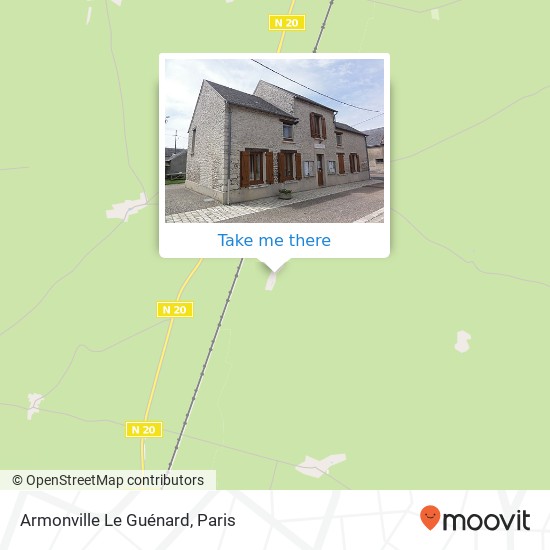 Armonville Le Guénard map