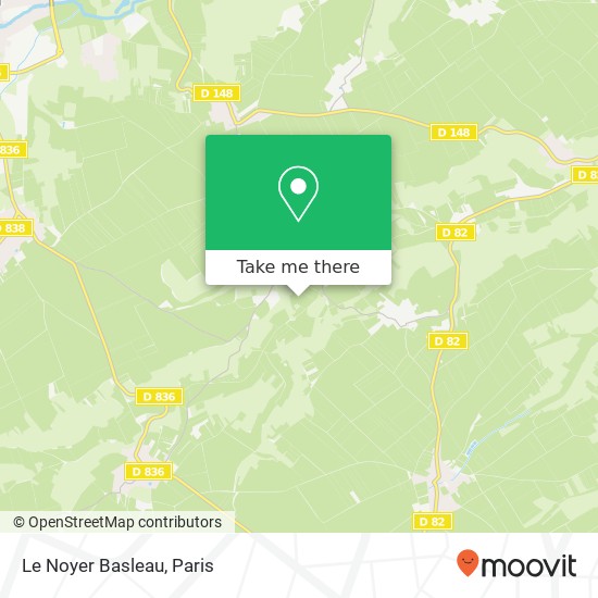 Mapa Le Noyer Basleau