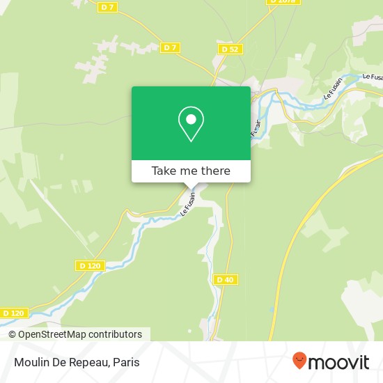 Mapa Moulin De Repeau