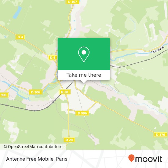 Mapa Antenne Free Mobile