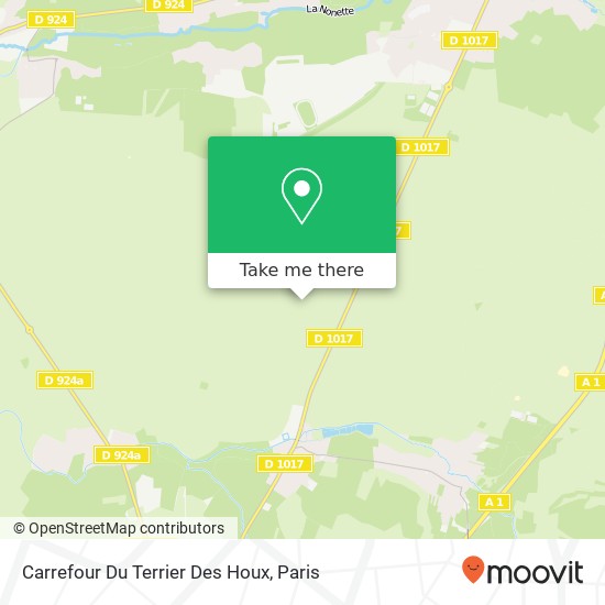 Carrefour Du Terrier Des Houx map