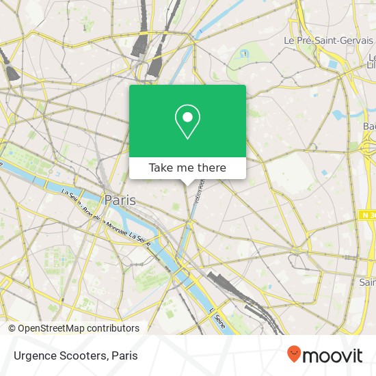 Mapa Urgence Scooters