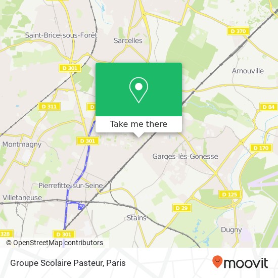 Mapa Groupe Scolaire Pasteur