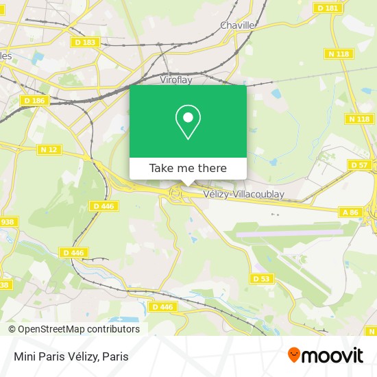 Mapa Mini Paris Vélizy