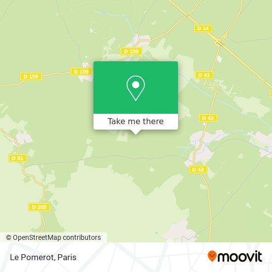 Mapa Le Pomerot