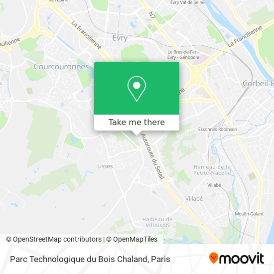 Mapa Parc Technologique du Bois Chaland