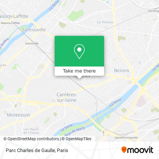 Parc Charles de Gaulle map