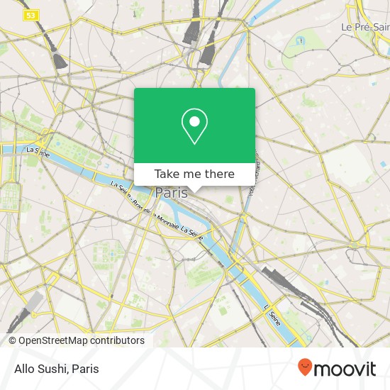 Allo Sushi map