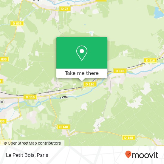 Le Petit Bois map