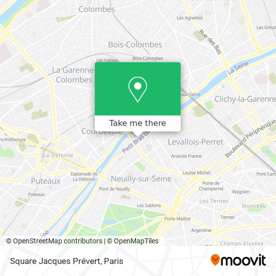Mapa Square Jacques Prévert