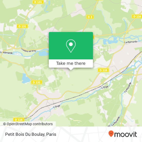 Mapa Petit Bois Du Boulay