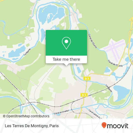 Les Terres De Montigny map