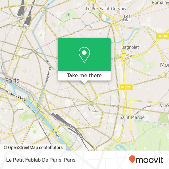 Mapa Le Petit Fablab De Paris