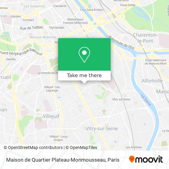 Maison de Quartier Plateau-Monmousseau map