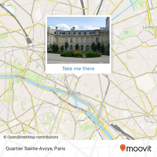 Quartier Sainte-Avoye map