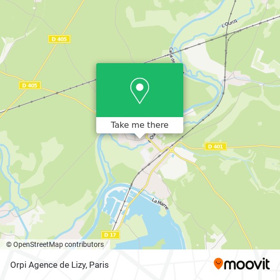 Mapa Orpi Agence de Lizy