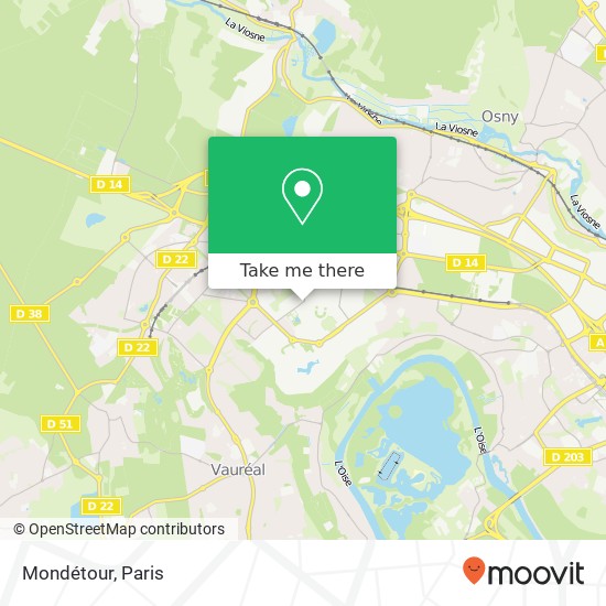 Mondétour map