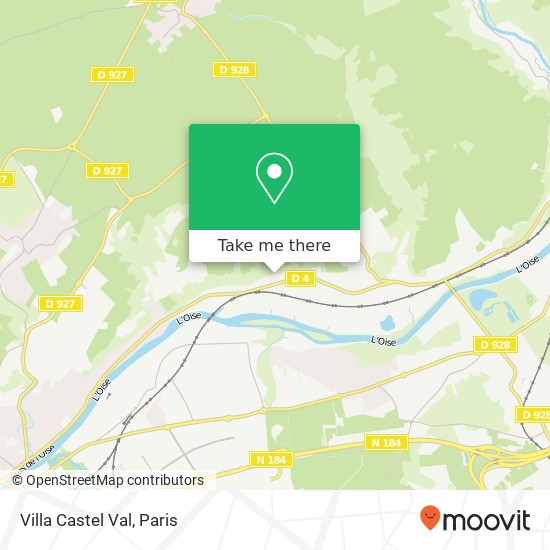 Mapa Villa Castel Val