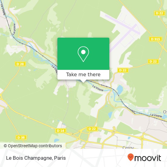 Le Bois Champagne map