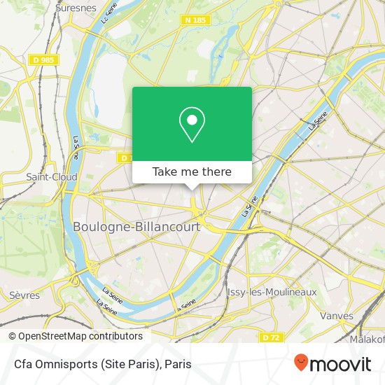 Cfa Omnisports (Site Paris) map