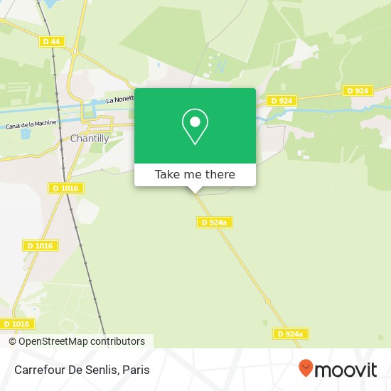 Carrefour De Senlis map