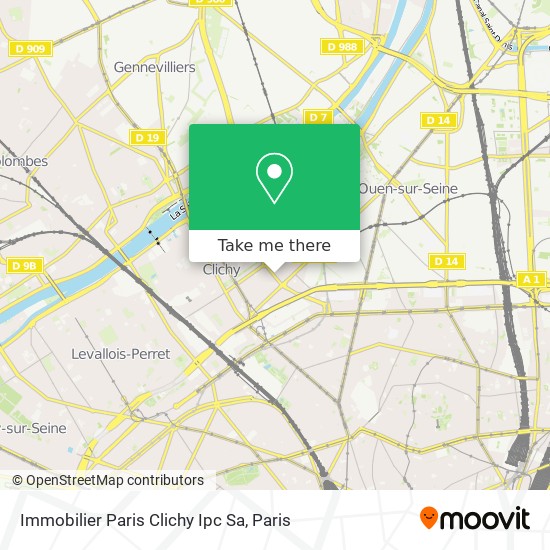 Immobilier Paris Clichy Ipc Sa map