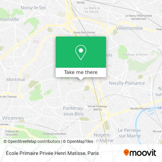 Mapa École Primaire Privée Henri Matisse