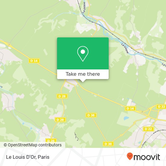 Le Louis D'Or map
