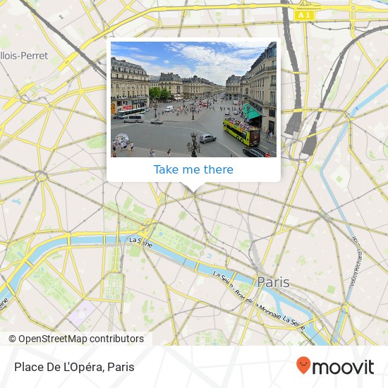 Mapa Place De L'Opéra