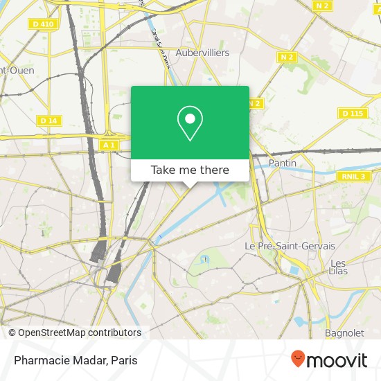 Pharmacie Madar map