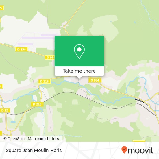 Square Jean Moulin map