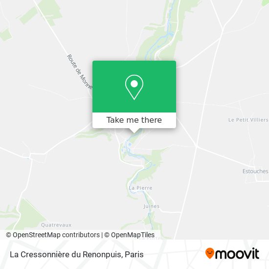 La Cressonnière du Renonpuis map