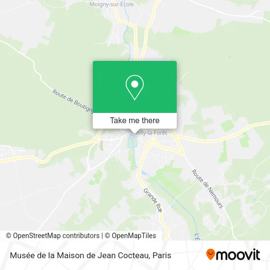 Musée de la Maison de Jean Cocteau map