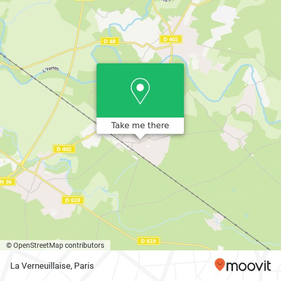 La Verneuillaise map