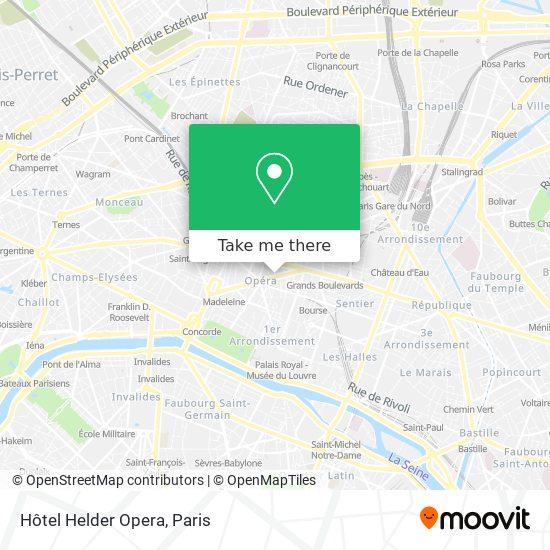 Hôtel Helder Opera map