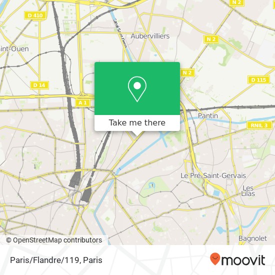 Paris/Flandre/119 map