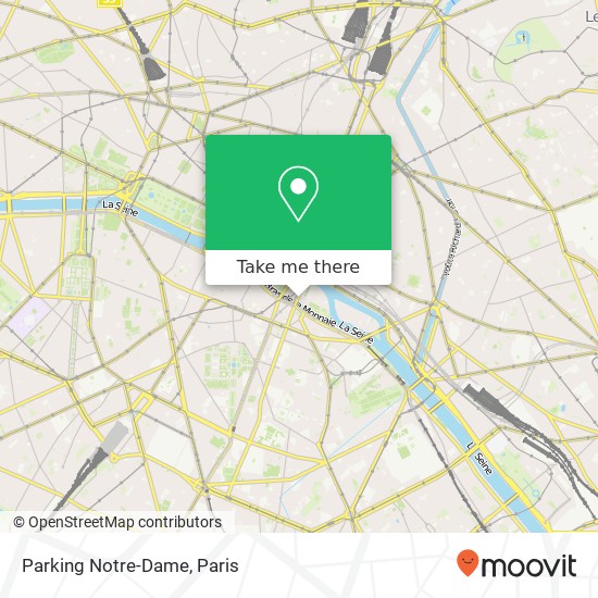 Parking Notre-Dame map