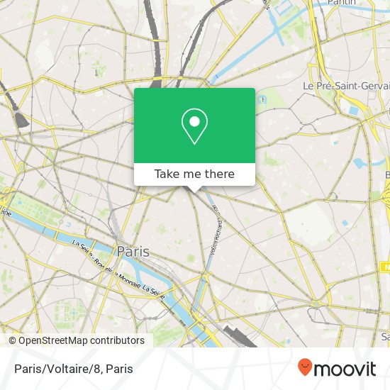 Paris/Voltaire/8 map
