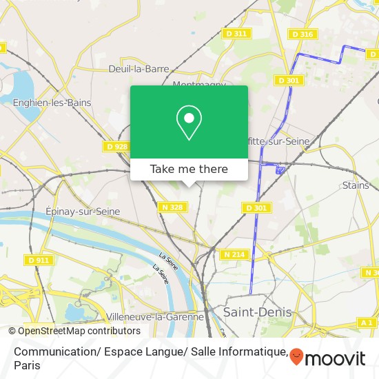Mapa Communication/ Espace Langue/ Salle Informatique