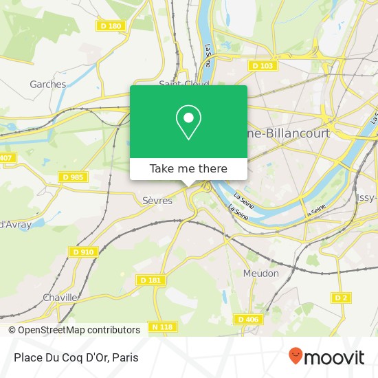 Mapa Place Du Coq D'Or