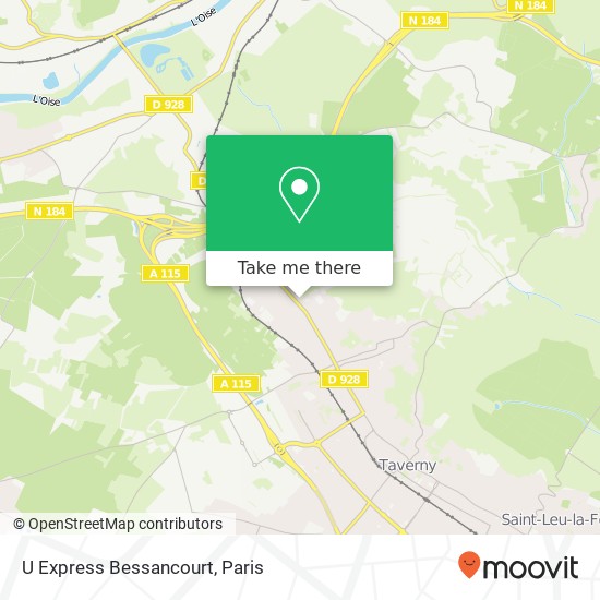 Mapa U Express Bessancourt