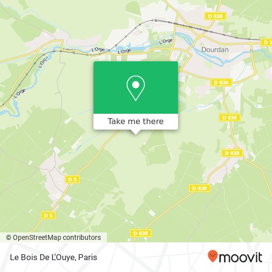 Mapa Le Bois De L'Ouye