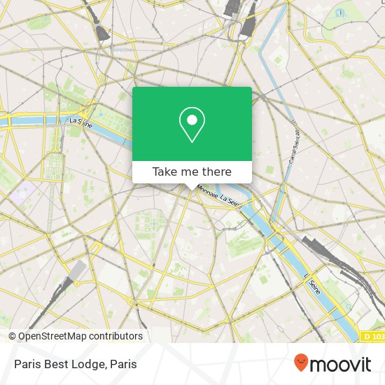 Paris Best Lodge map