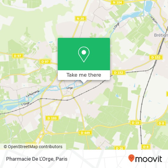 Mapa Pharmacie De L'Orge