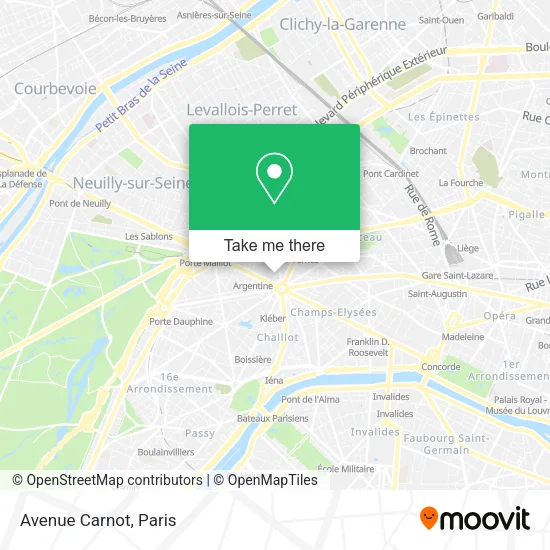 Avenue Carnot map